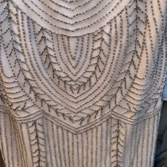 Sue Wong Tan and Gold Beaded Dress - Picture 5 of 13